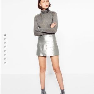 Silver Zara miniskirt